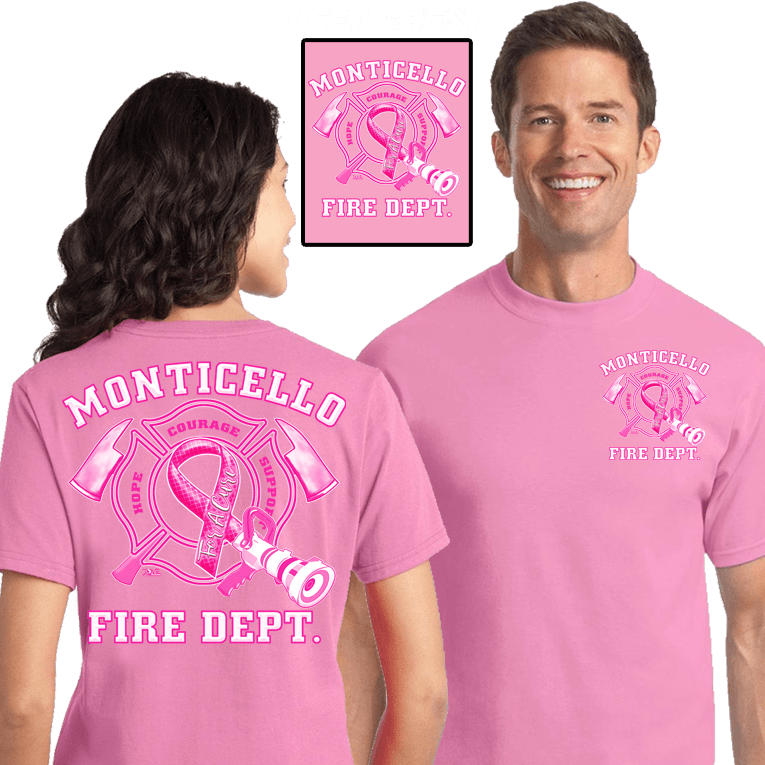 Fire Department Breast Cancer Shirts